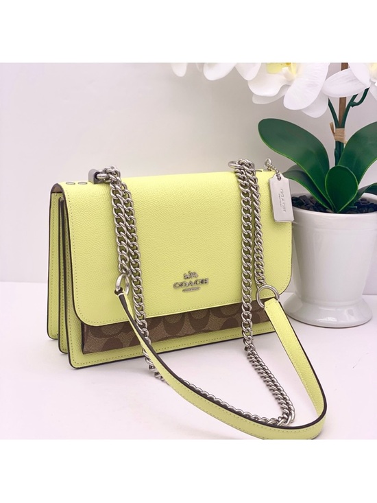 Coach Handbags - Coach Convertible Chain Shoulder Crossbody Bag in Signature Canvas